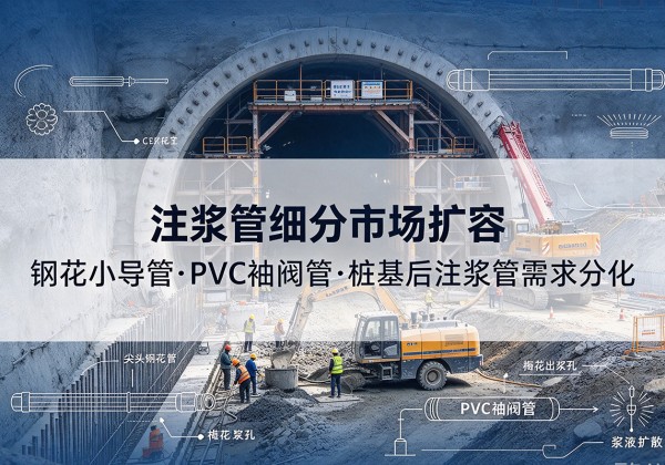 云溪注浆管细分市场扩容，隧道钢花小导管、PVC 袖阀管、桩基后注浆管需求分化